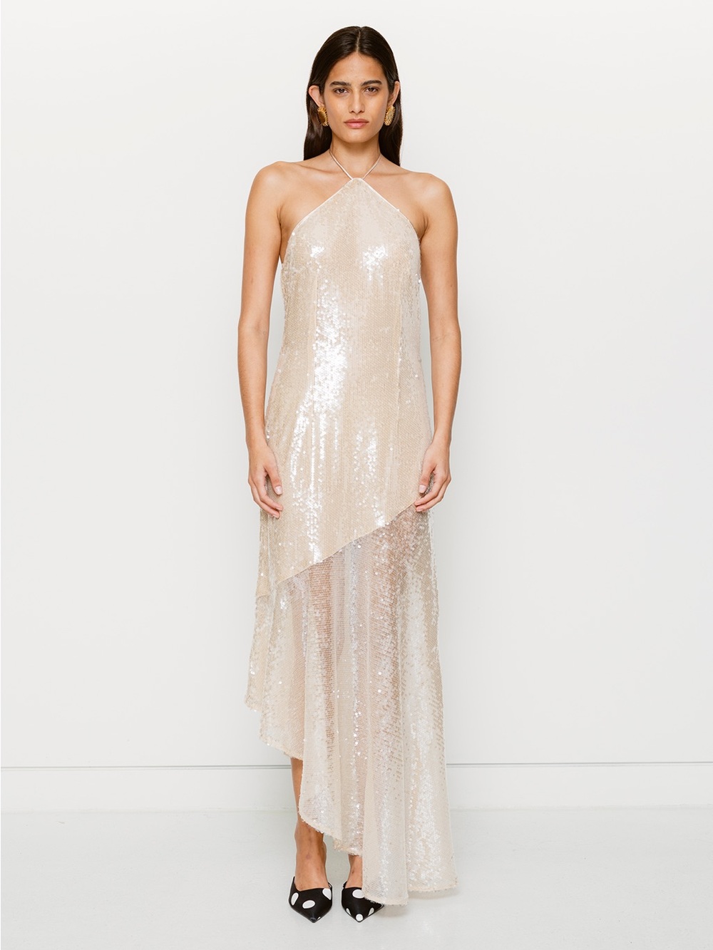 NWT The Wolf Gang Mina Sequin Maxi Dress in size Medium